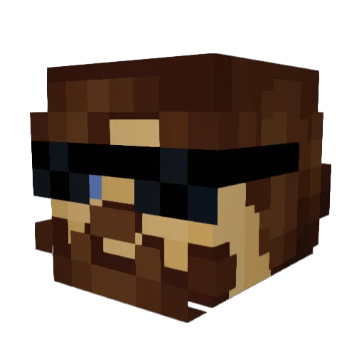ROLO361 Minecraft avatar head, 3D render