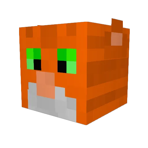 ROMAINPC Minecraft avatar head, 3D render
