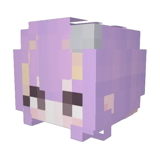 ROMANSPOOON Minecraft avatar head, 3D render
