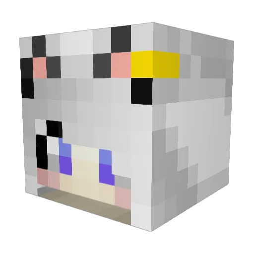 RON3324 Minecraft avatar head, 3D render