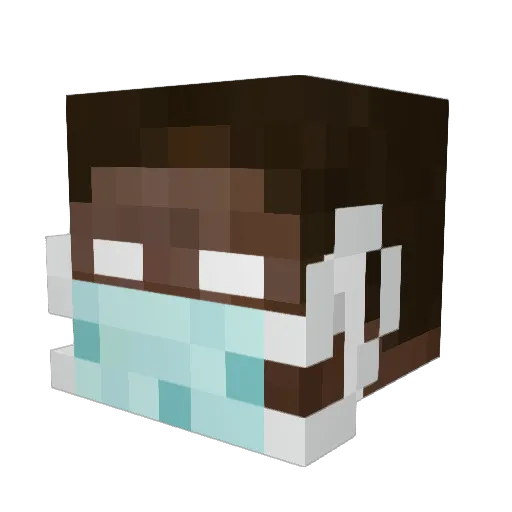 RONALDOCR7SIUM Minecraft avatar head, 3D render
