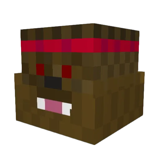 RONALDlNHO Minecraft avatar head, 3D render