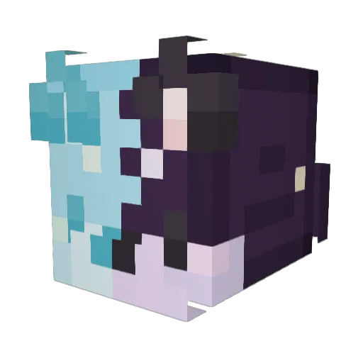 RONI547 Minecraft avatar head, 3D render