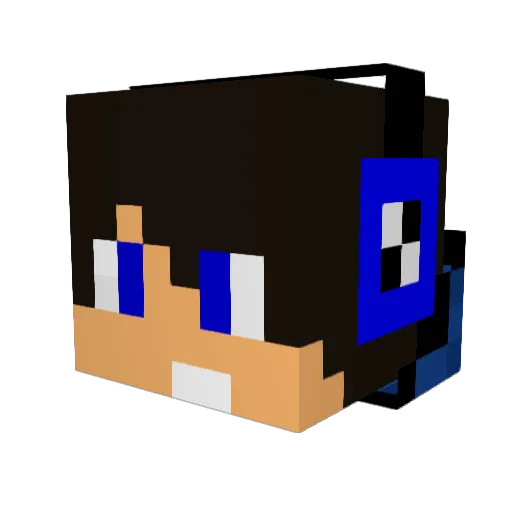 RONIFO Minecraft avatar head, 3D render