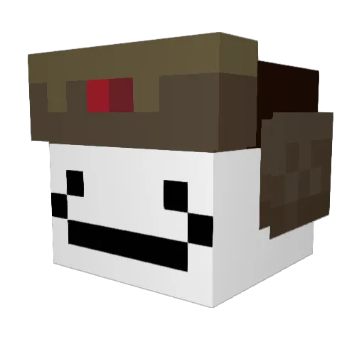 RONINsda Minecraft avatar head, 3D render
