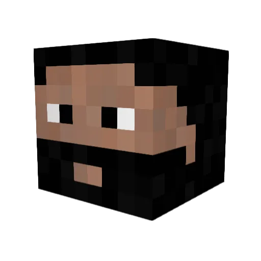 RONODZIK Minecraft avatar head, 3D render