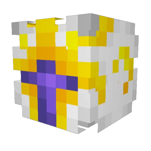 RON_000 Minecraft avatar head, 3D render
