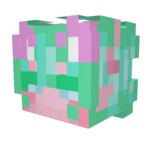 ROOCORE Minecraft avatar head, 3D render