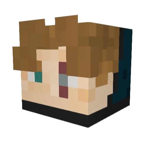 ROOKIE_HAZMAT Minecraft avatar head, 3D render