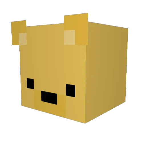 ROOM_CW Minecraft avatar head, 3D render