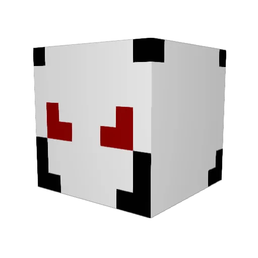 RORS_10 Minecraft avatar head, 3D render
