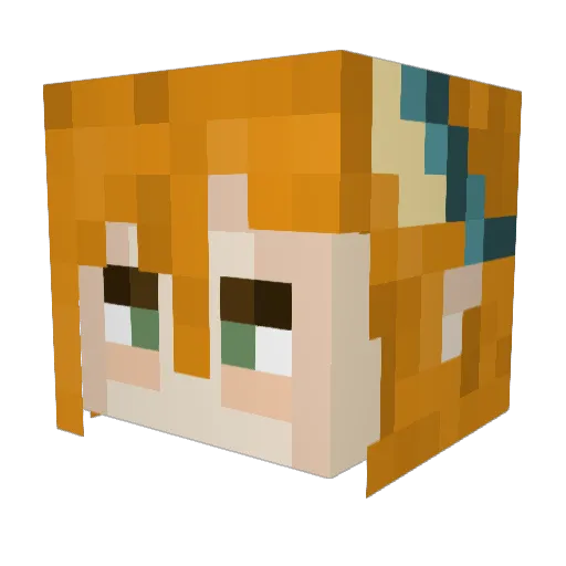 ROSMUM Minecraft avatar head, 3D render