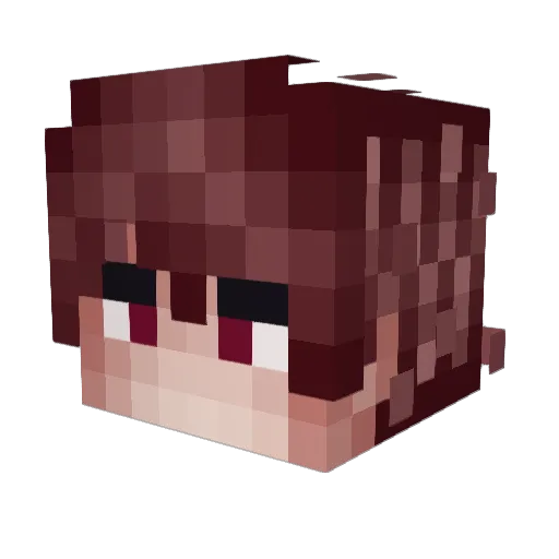 ROSTYANG4M3RR_ Minecraft avatar head, 3D render