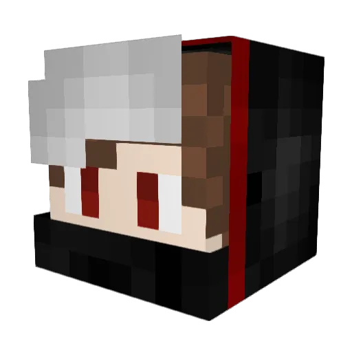 ROTTWEILER800 Minecraft avatar head, 3D render