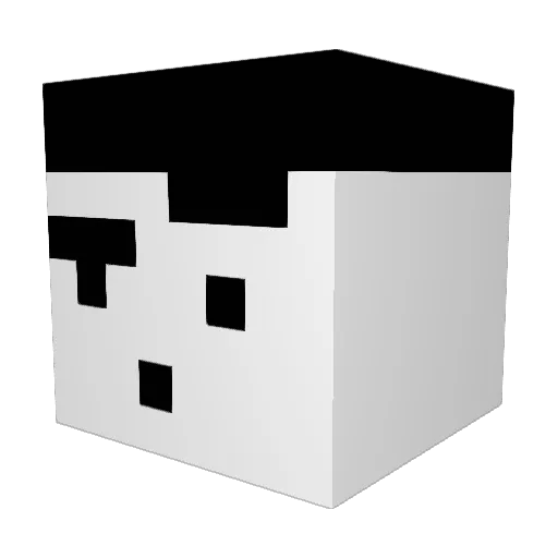 ROVA0000 Minecraft avatar head, 3D render