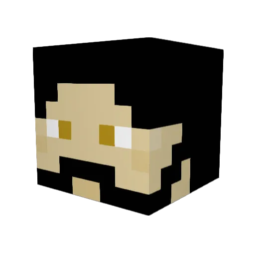 RPBeefyBoi Minecraft avatar head, 3D render