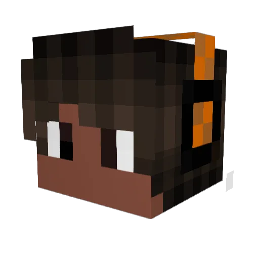 RPCgames Minecraft avatar head, 3D render