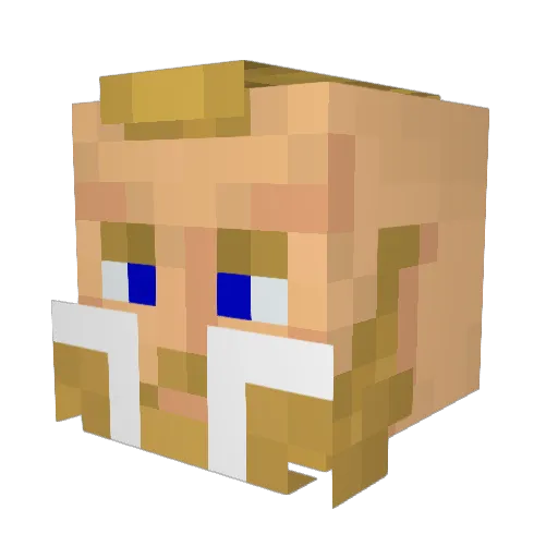 RPDABEAST Minecraft avatar head, 3D render