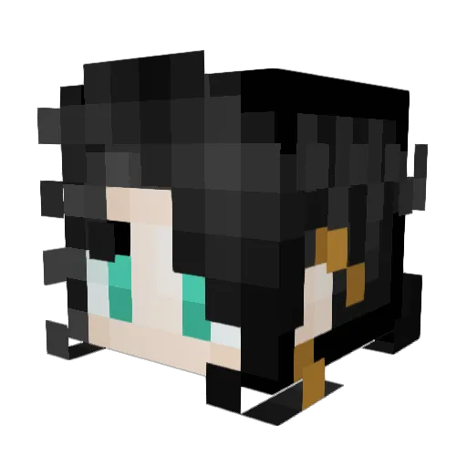 RPDM Minecraft avatar head, 3D render