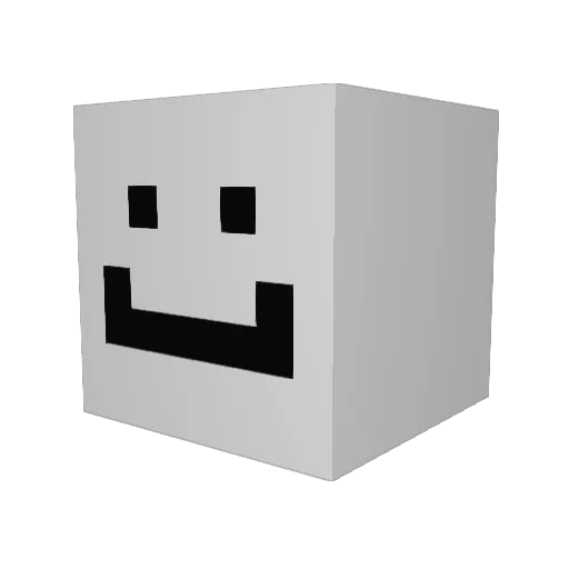RPG2b Minecraft avatar head, 3D render