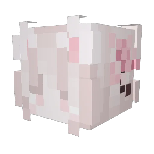 RPG809 Minecraft avatar head, 3D render