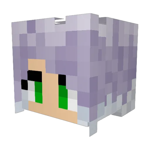 RPGFlook Minecraft avatar head, 3D render