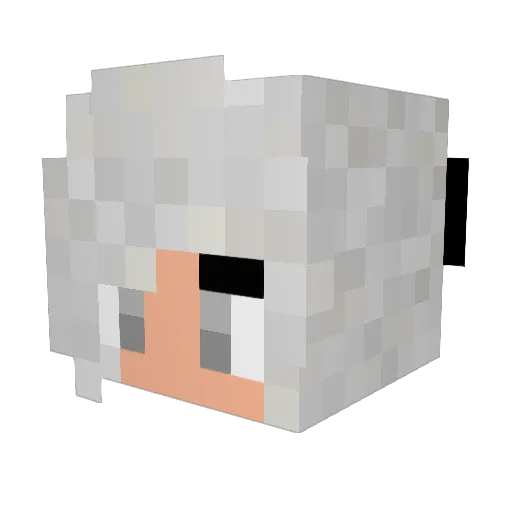 RPGKat Minecraft avatar head, 3D render