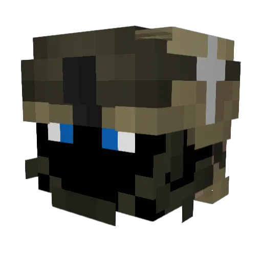 RPGSeven Minecraft avatar head, 3D render