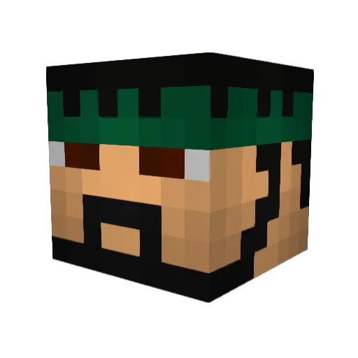 RPGforDINNER Minecraft avatar head, 3D render