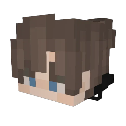RPP333 Minecraft avatar head, 3D render