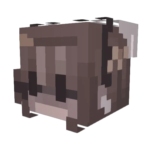 RPanda_ Minecraft avatar head, 3D render