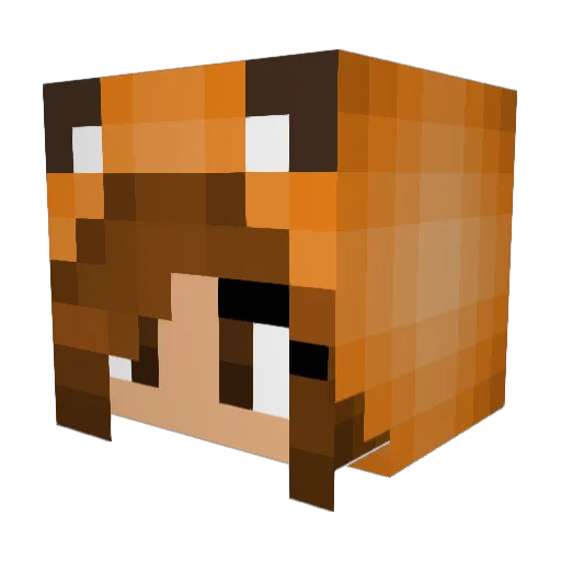 RQDING Minecraft avatar head, 3D render
