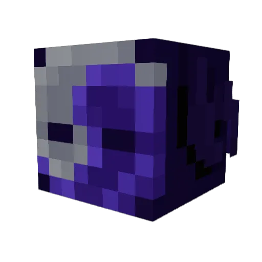 RQNER Minecraft avatar head, 3D render