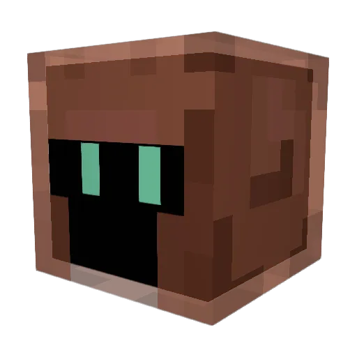 RQa__ Minecraft avatar head, 3D render