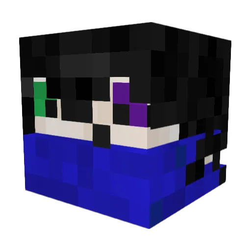 RQatchess Minecraft avatar head, 3D render