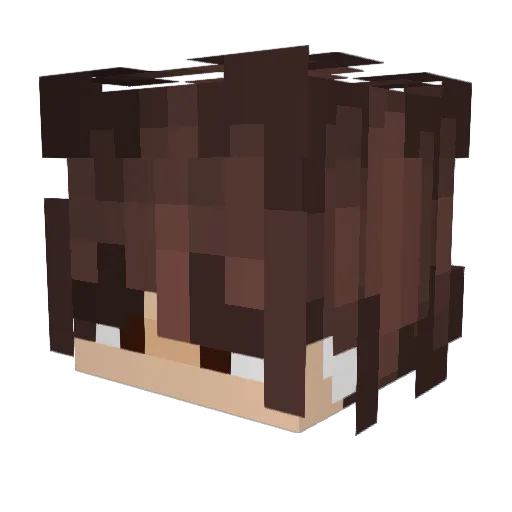 RRETYE Minecraft avatar head, 3D render