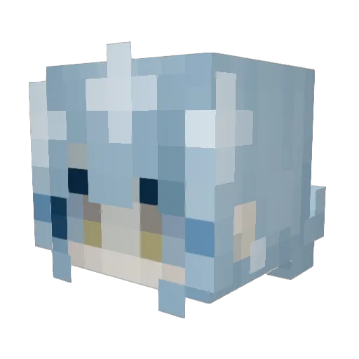 RRK800 Minecraft avatar head, 3D render