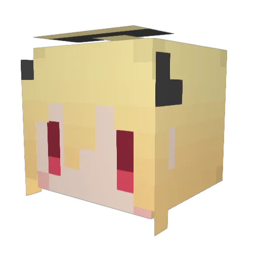 RRON_i8 Minecraft avatar head, 3D render