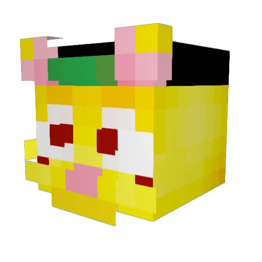 RRRRRRRRRascal Minecraft avatar head, 3D render