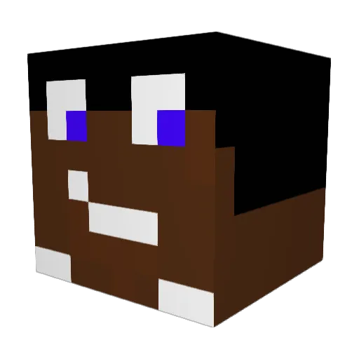 RRRoBBeee Minecraft avatar head, 3D render