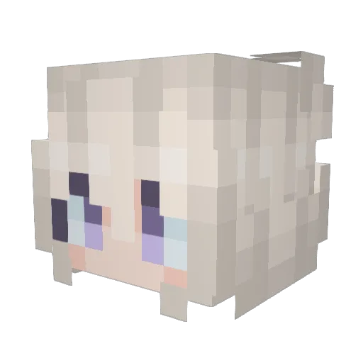 RRY_Mo Minecraft avatar head, 3D render