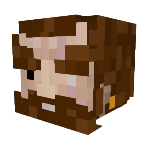 RRamberGG Minecraft avatar head, 3D render