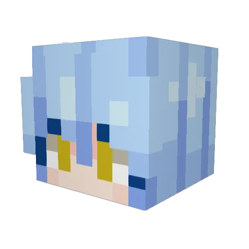 RReload Minecraft avatar head, 3D render