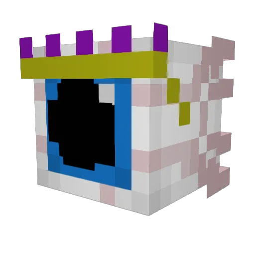 RRenar Minecraft avatar head, 3D render