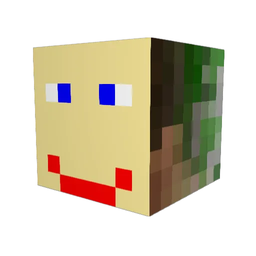 RRider27 Minecraft avatar head, 3D render