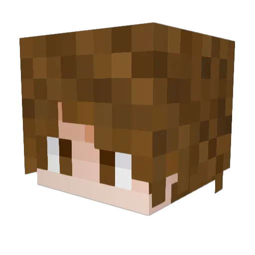 RRindt Minecraft avatar head, 3D render