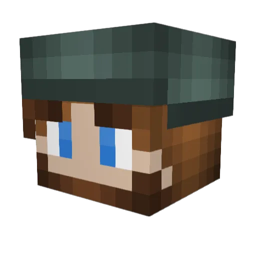 RRoBB668 Minecraft avatar head, 3D render
