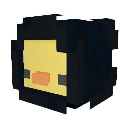 RRobbii Minecraft avatar head, 3D render