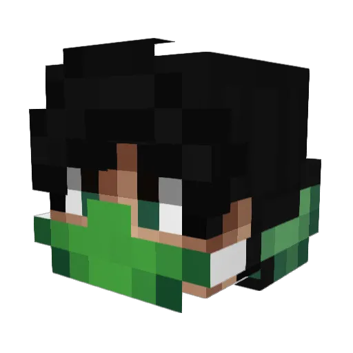 RSCCraft Minecraft avatar head, 3D render