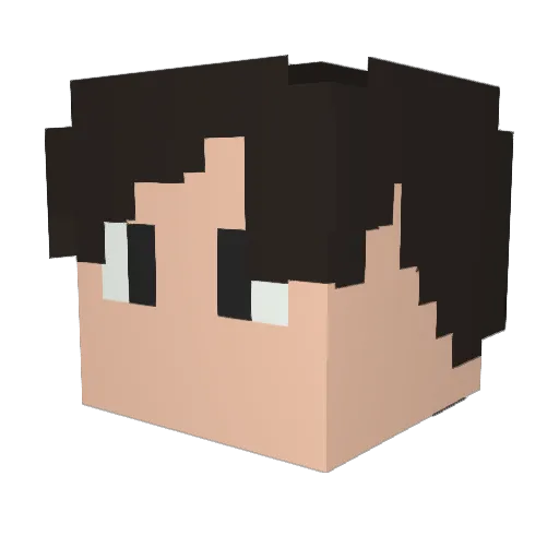RSDASUTO Minecraft avatar head, 3D render